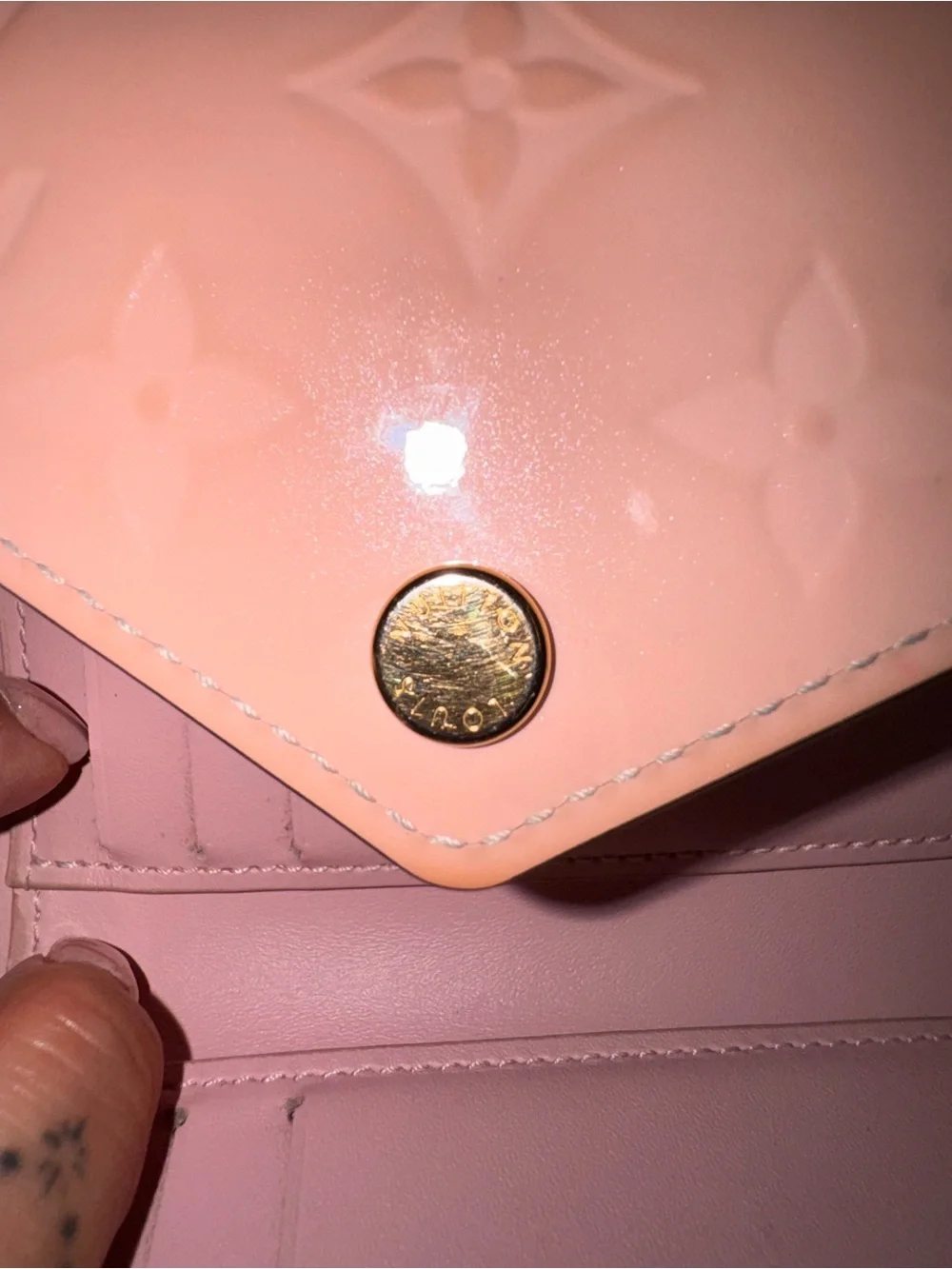 Louis Vuitton Vernis Victorine Wallet Rose Ballerine